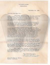 Letter From FDR